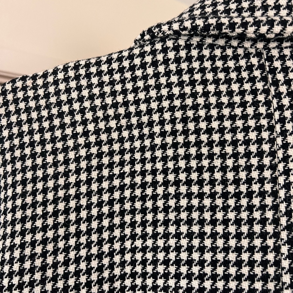 Sezane Houndstooth Wrap Coat View 4